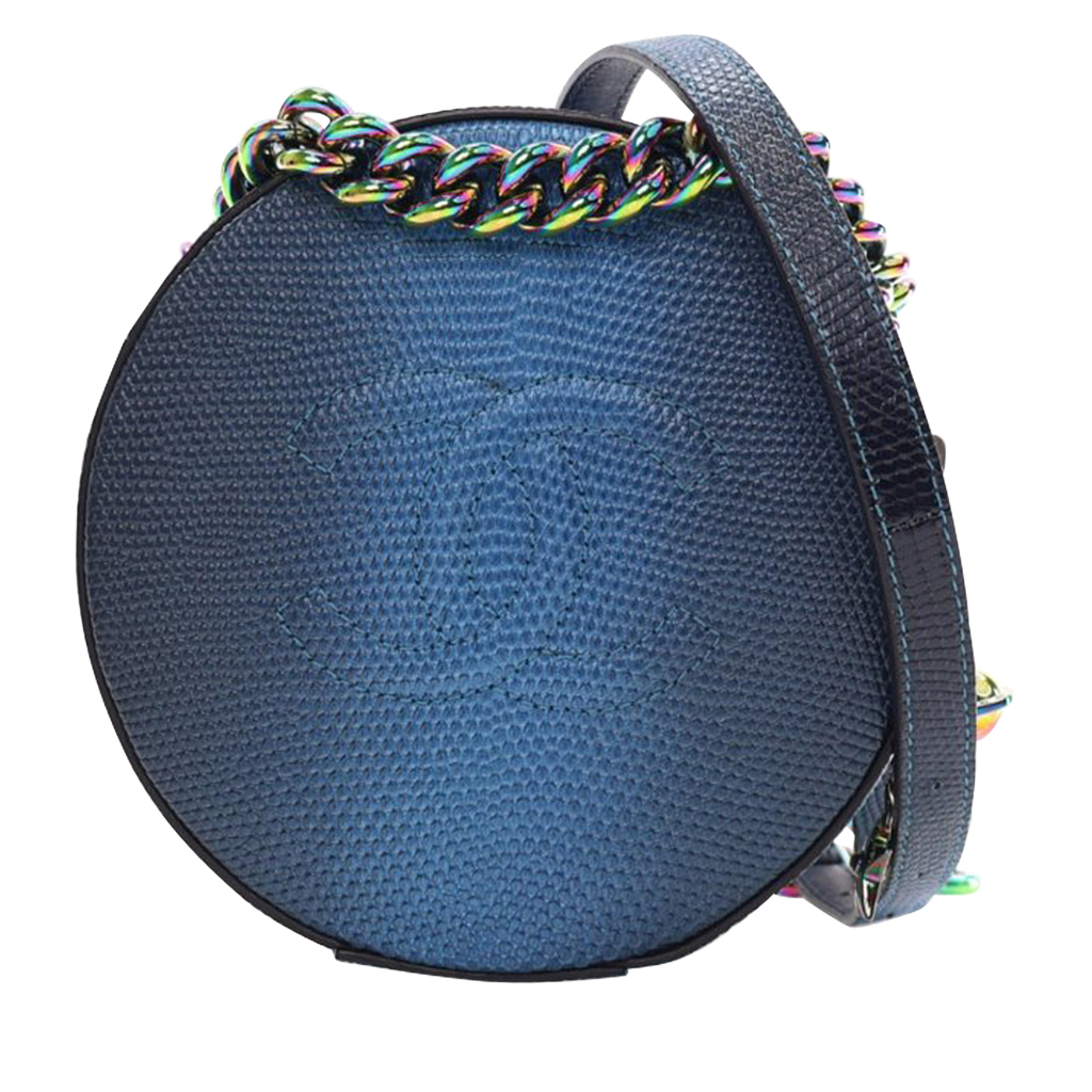Blue Lizard Round As Earth Bag Rainbow Hardware, 2017-2018