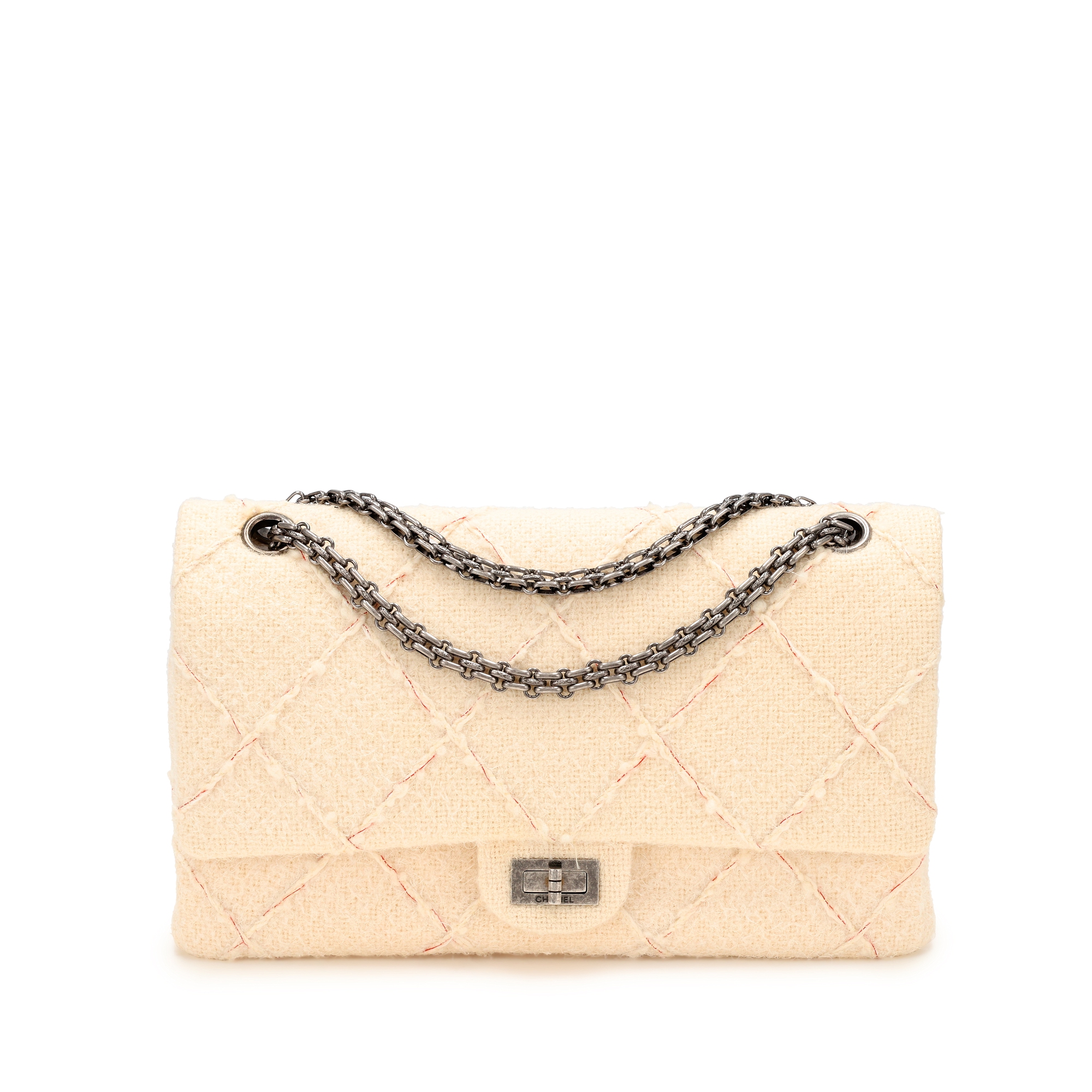 Ecru Tweed Reissue 226 Flap Ruthenium Hardware, 2010-2011